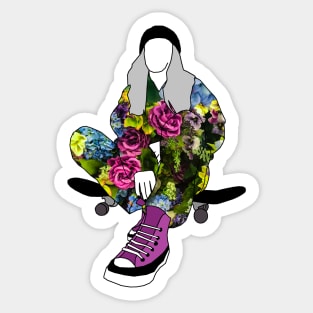 Skater Girl Sticker